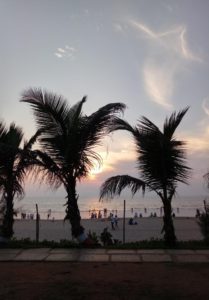 Sunset On Juhu Beach