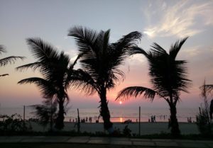 Sunset on Juhu Beach