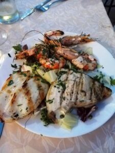 Seafood at Acitrezza, Sicily